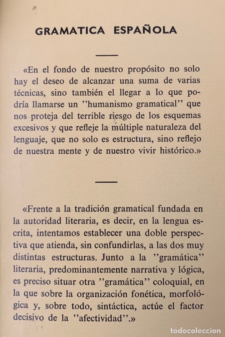Libros de segunda mano: 1973. GRAM&Aacute;TICA ESPA&Ntilde;OLA Y COMENTARIO DE TEXTOS. M. Criado de Val. - Foto 3