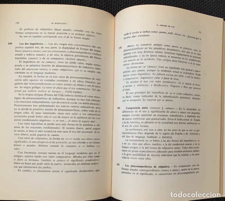 Libros de segunda mano: 1973. GRAM&Aacute;TICA ESPA&Ntilde;OLA Y COMENTARIO DE TEXTOS. M. Criado de Val. - Foto 8