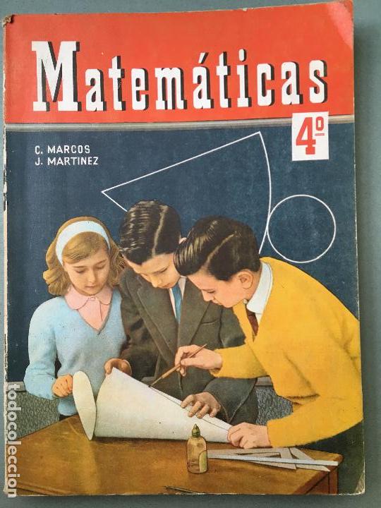 Libros de segunda mano: MATEMATICAS CUARTO CURSO, DE C. MARCOS Y J. MART&Iacute;NEZ EDICIONES S.M. - Foto 1