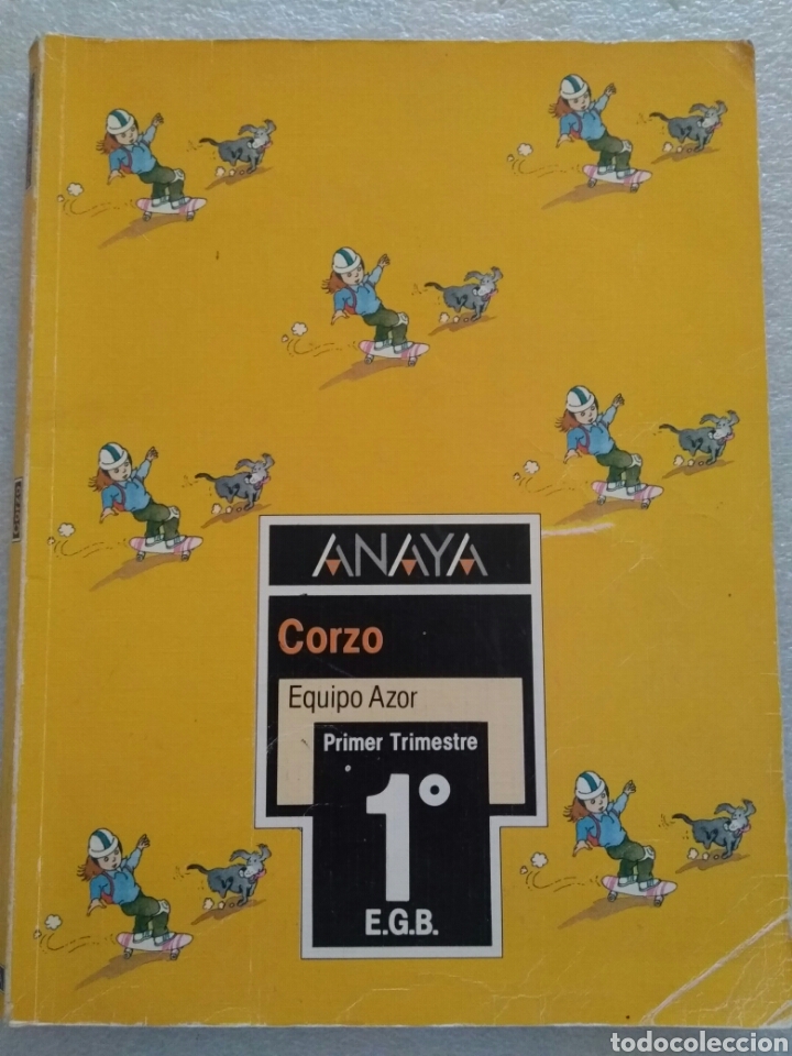 Libros de segunda mano: Libro de texto corzo, equipo azor, Anaya primer trimestre 1 de EGB - Foto 1