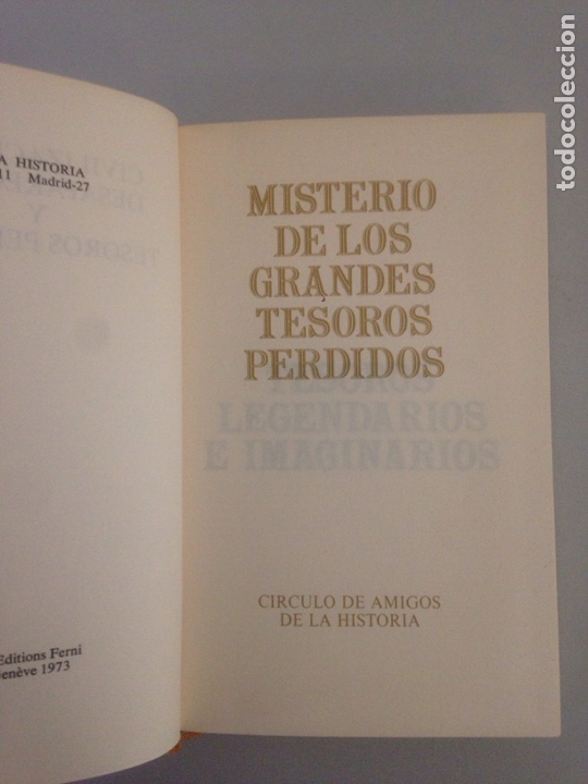 Libros de segunda mano: libro Misterio de los grandes tesoros perdidos - Foto 2