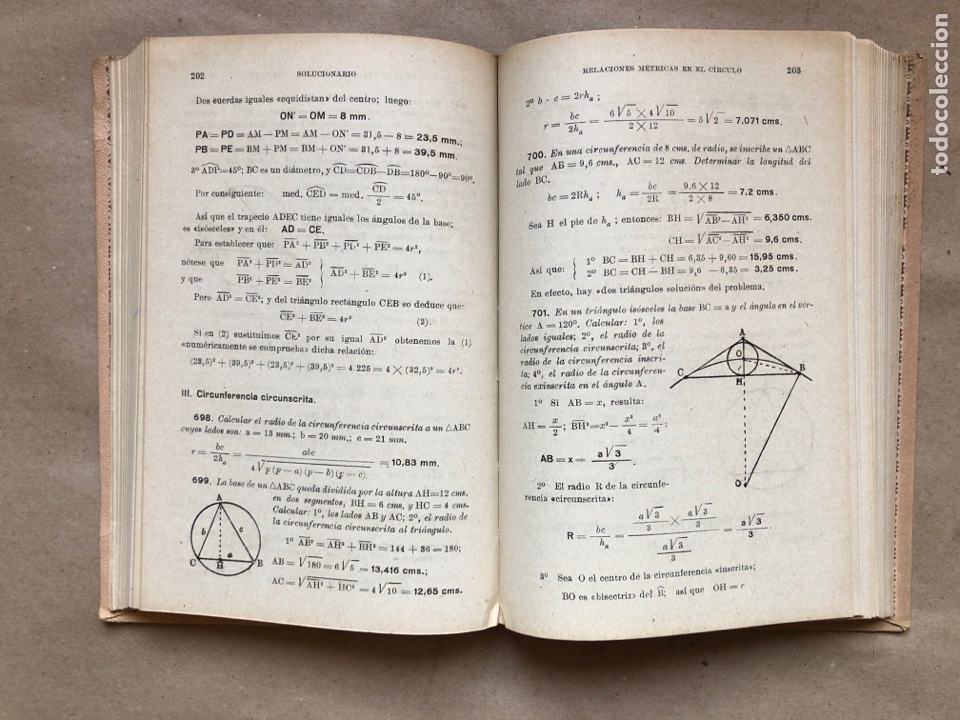 Libros de segunda mano: GEOMETR&Iacute;A, TERCER GRADO - CLAVE. EDICIONES BRU&Ntilde;O 1947. - Foto 5