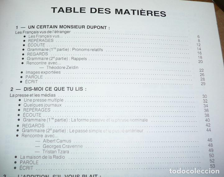 Libros de segunda mano: Sans Frontieres 3, M&eacute;thode de Fran&ccedil;ais (Cl&eacute; International, 1984) Libro de texto - Foto 3