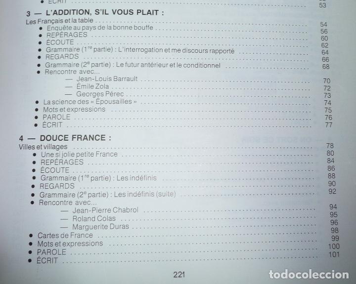 Libros de segunda mano: Sans Frontieres 3, M&eacute;thode de Fran&ccedil;ais (Cl&eacute; International, 1984) Libro de texto - Foto 4