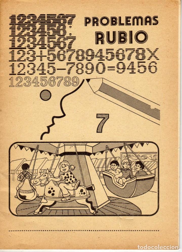 Libros de segunda mano: CUADERNILLO PROBLEMAS N&ordm; 7 (SUMAS RESTAS SIN LLEVAR). ED. RUBIO 1978 - Foto 1