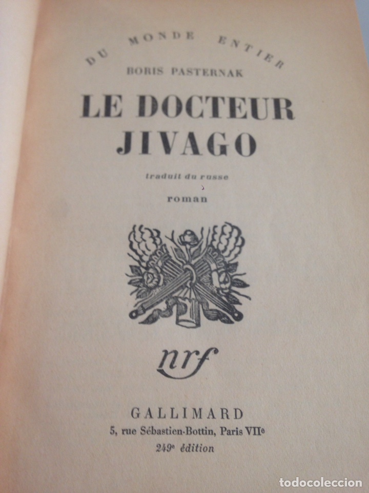 Libros de segunda mano: LE DOCTEUR JIVAGO - Foto 4