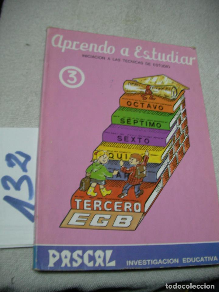 Libros de segunda mano: ANTIGUO LIBRO DE TEXTO - APRENDO A ESTUDIAR - PASCAL - Foto 1