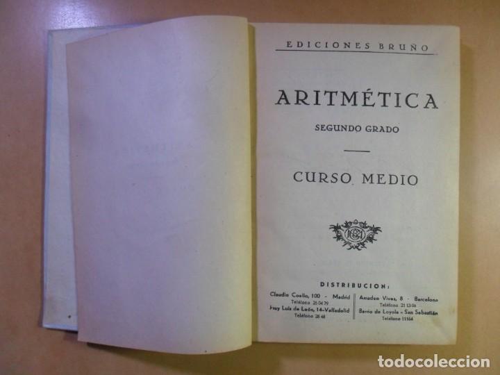 Libros de segunda mano: TRATADO DE ARITMETICA, SEGUNDO GRADO - BRU&Ntilde;O - 1952 - Foto 2