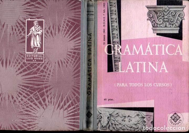 Libros de segunda mano: GRAM&Aacute;TICA LATINA PARA TODOS LOS CURSOS - EDELVIVES, 1966 - Foto 1