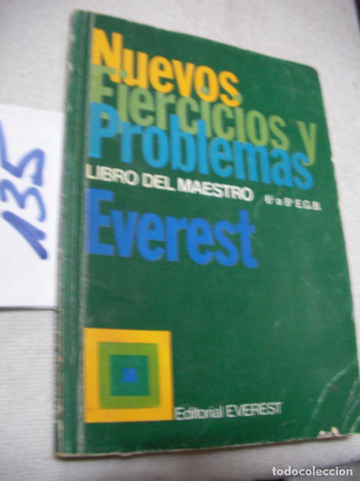 Libros de segunda mano: ANTIGUO LIBRO DE TEXTO - NUEVOS EJERCICIOS Y PROBLEMAS - LIBRO DEL MAESTRO 6&ordm; A 8&ordm; EGB - Foto 1