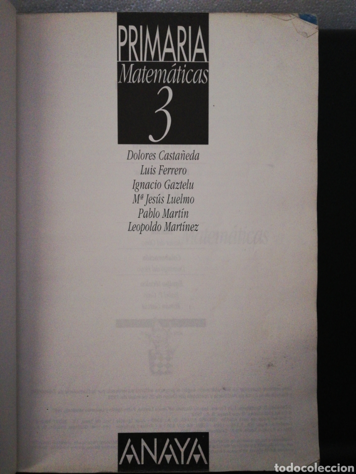 Libros de segunda mano: Matem&aacute;ticas primaria 3 .Editorial Anaya - Foto 4