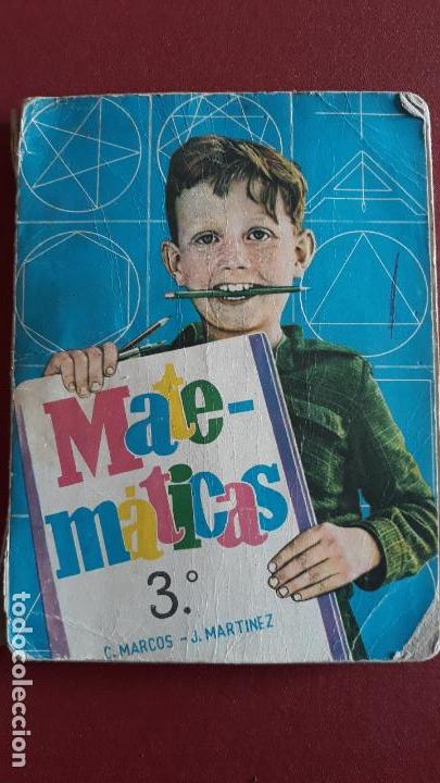 Libros de segunda mano: MATEMATICAS 3&ordm; CURSO. C MARCOS Y J MARTINEZ. 1964 - Foto 1