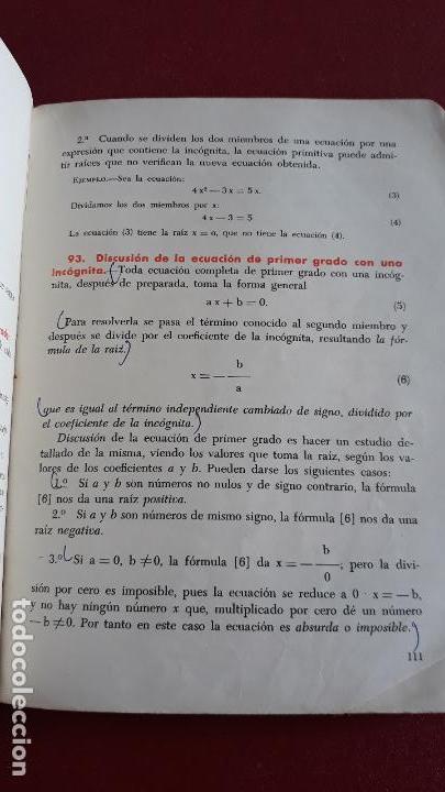 Libros de segunda mano: MATEMATICAS 3&ordm; CURSO. C MARCOS Y J MARTINEZ. 1964 - Foto 2