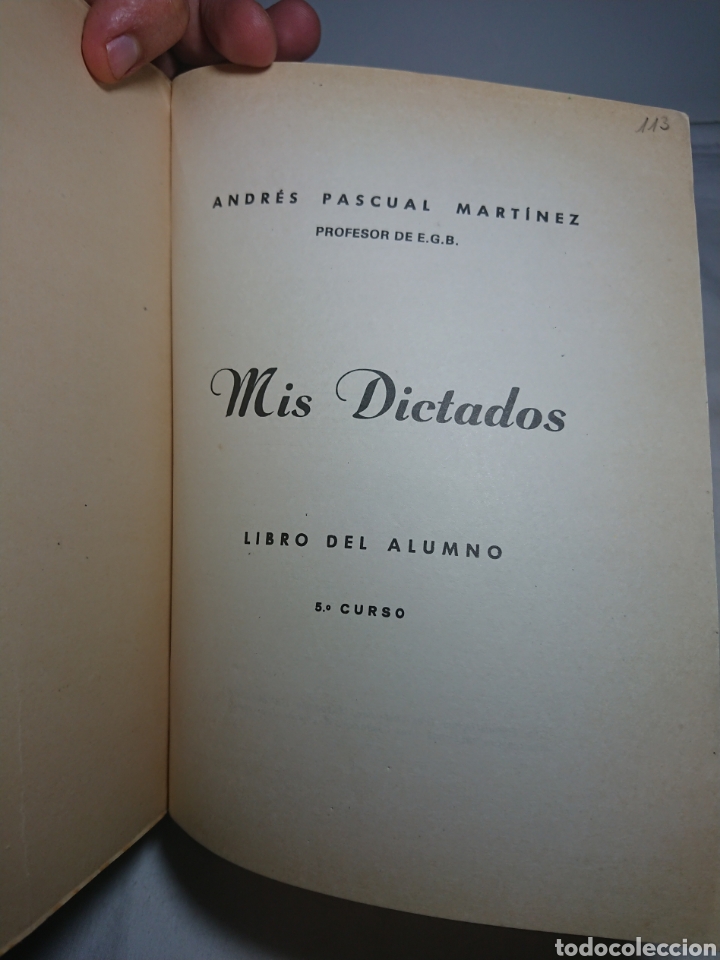 Libros de segunda mano: Mis Dictados, 5 Curso, A. Pascual, 1978 - Foto 2
