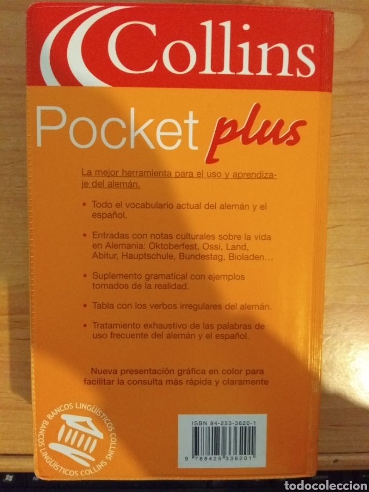 Libros de segunda mano: Pocket plus. Alem&aacute;n. Collins. Diccionario - Foto 2