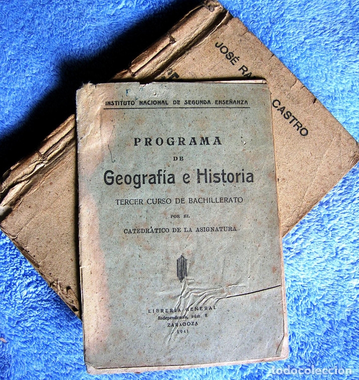 Libros de segunda mano: GEOGRAFIA E HISTORIA - JOSE RAMON CASTRO - CON EL PROGRAMA.  ZARAGOZA, 1941 - Foto 6