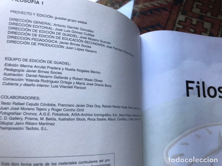 Libros de segunda mano: Filosof&iacute;a. Guadiel. Bachillerato. Buen estado - Foto 3