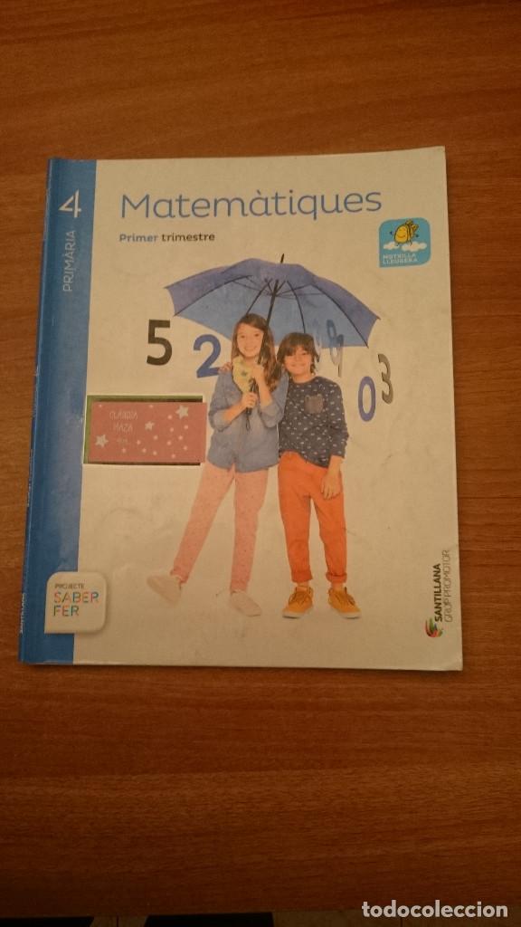 Libros de segunda mano: MATEMATIQUES DE 4&ordm; PRIMARIA - SANTILLANA - Foto 1