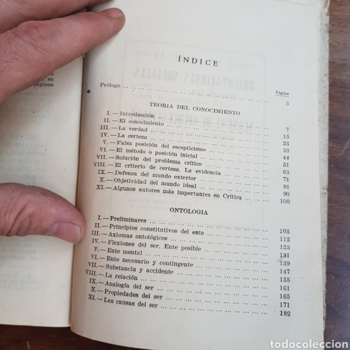 Libros de segunda mano: TEOR&Iacute;A DEL CONOCIMIENTO Y ONTOLOG&Iacute;A ED. LUMEN PEDRO VILACREUS - Foto 4