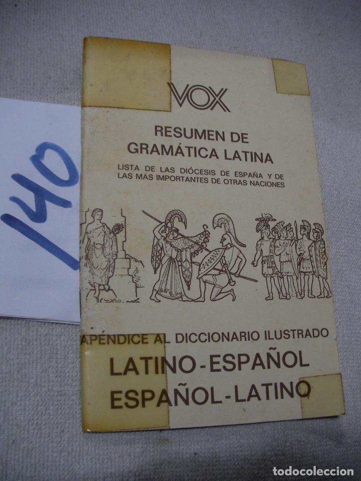 Libros de segunda mano: RESUMEN DE GRAMATICA LATINA - Foto 1