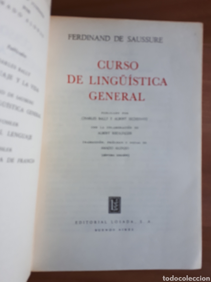Libros de segunda mano: CURSO DE LING&Uuml;&Iacute;STICA GENERAL. FERDINAND DE SAUSSURE - Foto 3