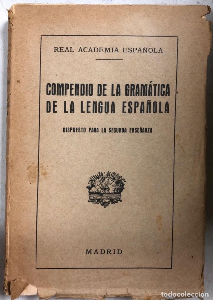 Libros de segunda mano: COMPENDIO DE LA GRAMATICA DE LA LENGUA ESPA&Ntilde;OLA. ESPASA-CALPE. 1949. - Foto 1