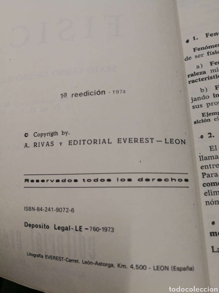 Libros de segunda mano: F&iacute;sica 6 curso Everest - Foto 3