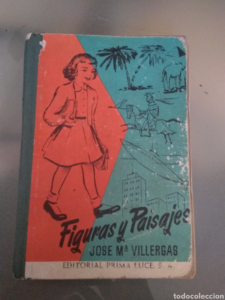 Libros de segunda mano: Figuras y paisajes. Segundo libro de lectura - Foto 1