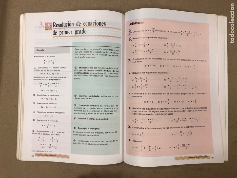 Libros de segunda mano: BASE MATEM&Aacute;TICAS 8&deg; EGB. EDITORIAL BRU&Ntilde;O (1991). - Foto 7