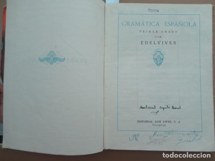 Libros de segunda mano: GRAM&Aacute;TICA PRIMER GRADO - LUIS VIVES - Foto 2