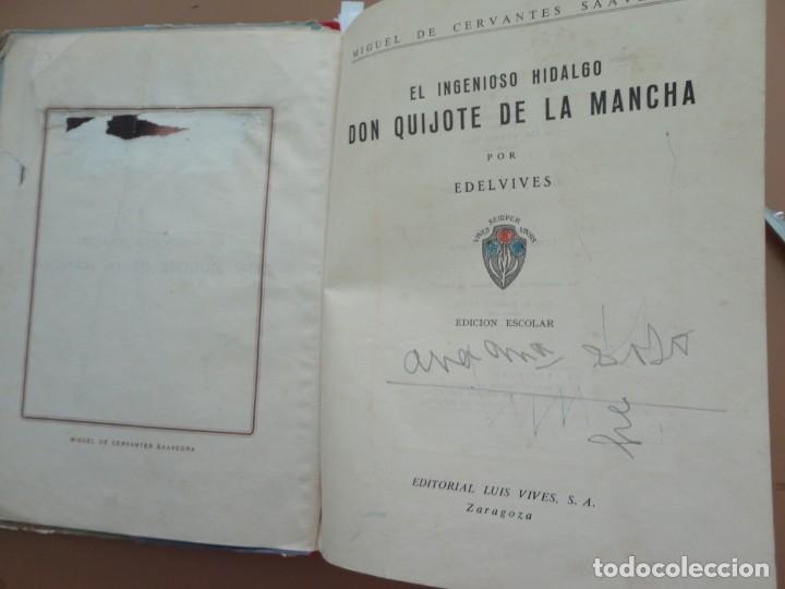 Libros de segunda mano: EL QUIJOTE EDICI&Oacute;N ESCOLAR - LUIS VIVES - Foto 3