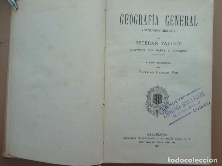 Libros de segunda mano: GEOGRAF&Iacute;A GENERAL - PALUZIE - Foto 2