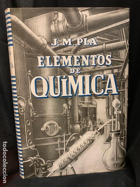 Libros de segunda mano: ELEMENTOS DE QUIMICA, a&ntilde;o 1942 mide 19x13cms y 423pags. IMPECABLE - Foto 1