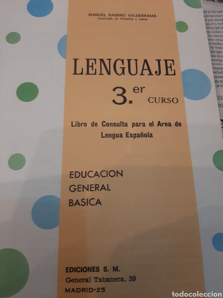 Libros de segunda mano: 1972 Lenguaje SM 3 curso - Foto 3
