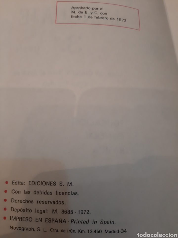 Libros de segunda mano: 1972 Lenguaje SM 3 curso - Foto 4