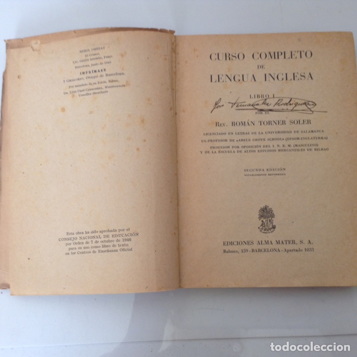 Libros de segunda mano: Curso lengua inglesa 1945 - Foto 2