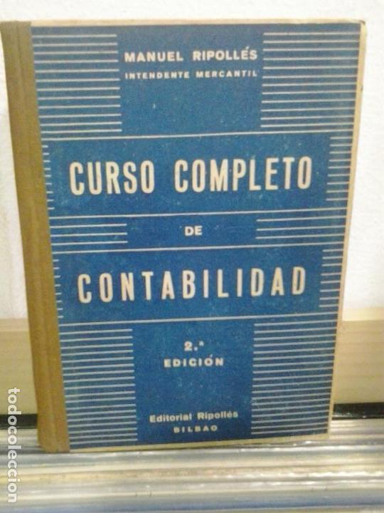 Libros de segunda mano: LMV - Curso completo de contabilidad. Manuel Ripoll&eacute;s - Foto 1
