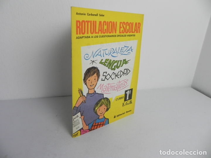 Libros de segunda mano: ROTULACI&Oacute;N ESCOLAR (CURSO 1&ordm; E.G.B.) - EDIT. ROMA-1977 - Foto 1