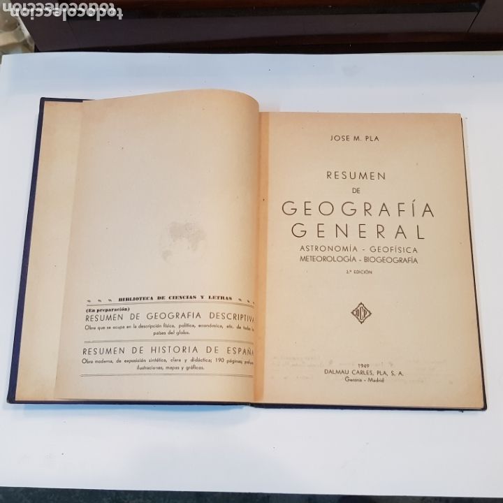 Libros de segunda mano: RESUMEN DE GEOGRAFIA GENERAL - DALMAU CARLES PLA - Foto 2