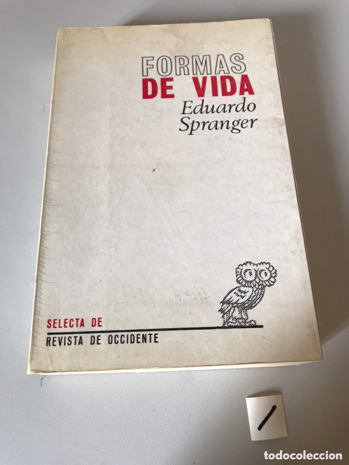Libros de segunda mano: FORMAS DE VIDA - EDUARDO SPRAGER - Foto 1