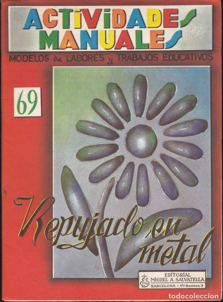 Libros de segunda mano: ACTIVIDADES MANUALES  REPUJADO EN METAL - Foto 1