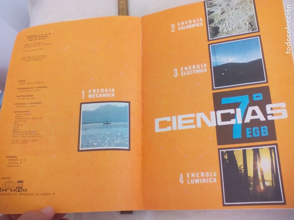 Libros de segunda mano: CIENCIAS 7&ordm; DE E.G.B. EGB. LIBRO DE CONSULTA EDITORIAL BRU&Ntilde;O 1973. - Foto 4
