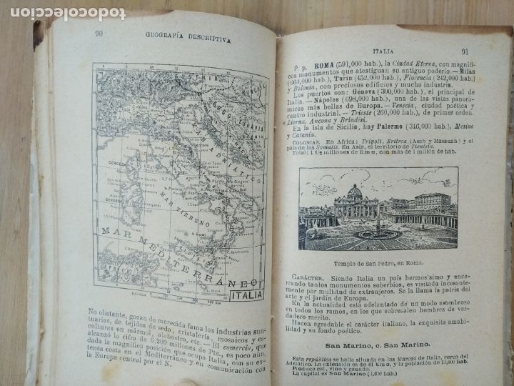 Libros de segunda mano: Geografia  de E. Paluzie 1922 , Barcelona, - Foto 4