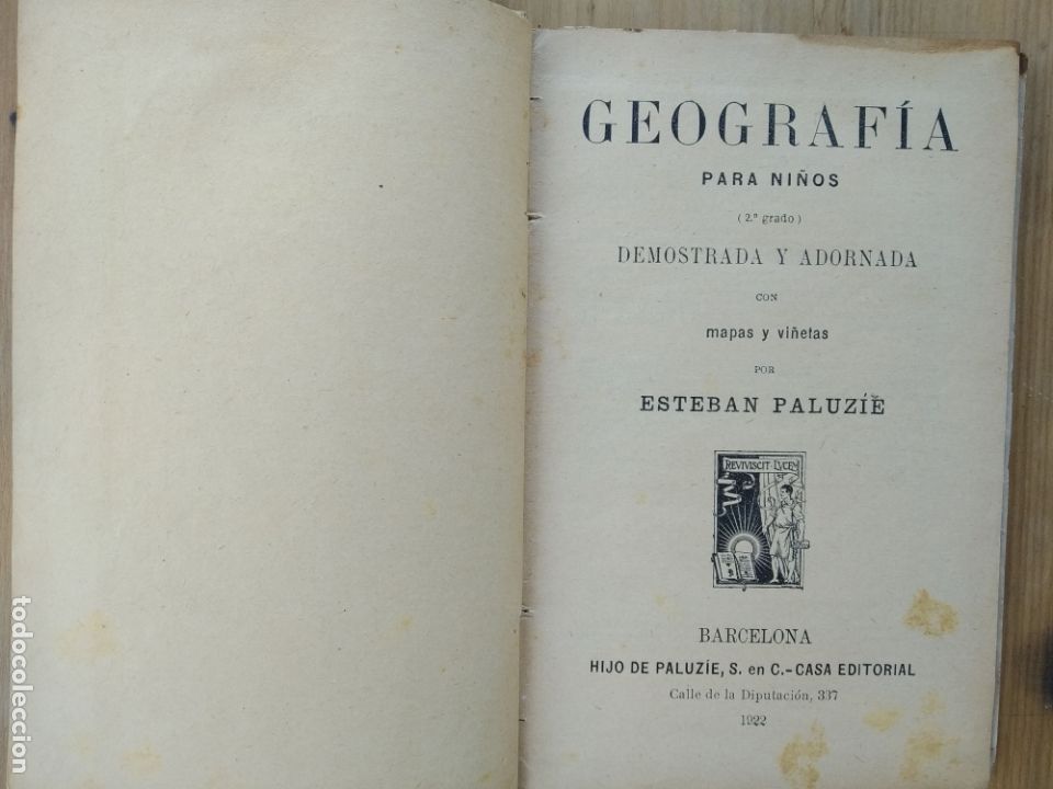 Libros de segunda mano: Geografia  de E. Paluzie 1922 , Barcelona, - Foto 3