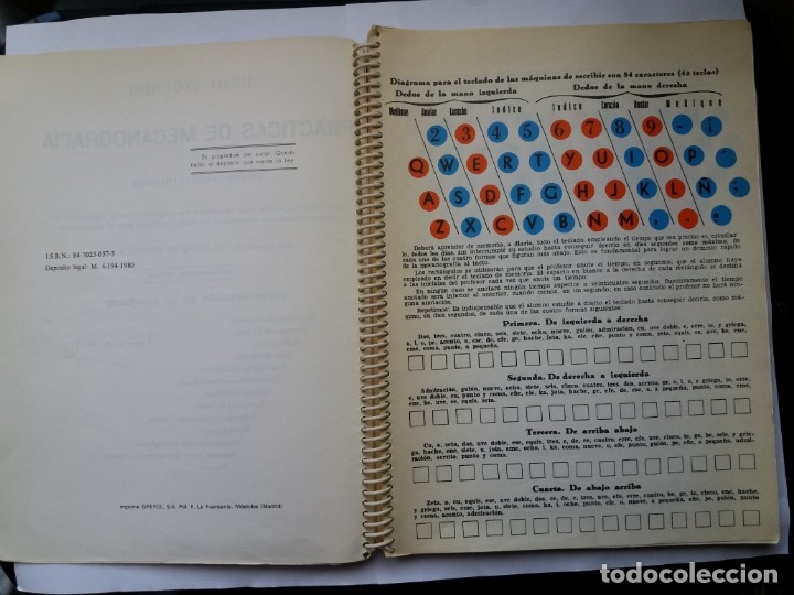 Libros de segunda mano: PR&Aacute;CTICAS DE MECANOGRAF&Iacute;A. LIBRO 2&ordm;. ANTONIO CABALLERO. 1980. - Foto 2