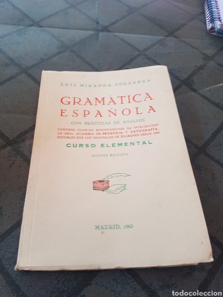 Libros de segunda mano: Gram&aacute;tica espa&ntilde;ola con pr&aacute;cticas de an&aacute;lisis Madrid 1963 - Foto 1
