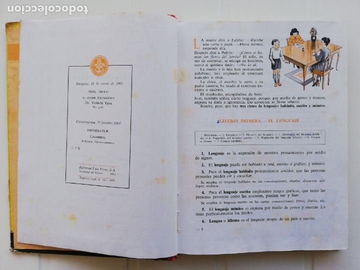 Libros de segunda mano: GRAMATICA SEGUNDO GRADO, A&Ntilde;O 1960, EDITORIAL LUIS VIVES - Foto 2