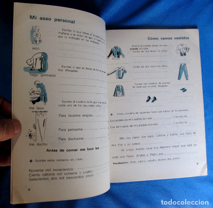 Libros de segunda mano: CUADERNO DE PR&Aacute;CTICAS Y EJERCICIOS DE VACACIONES. 3 PRIMARIA. EDITORIAL TEIDE, 1970. - Foto 3