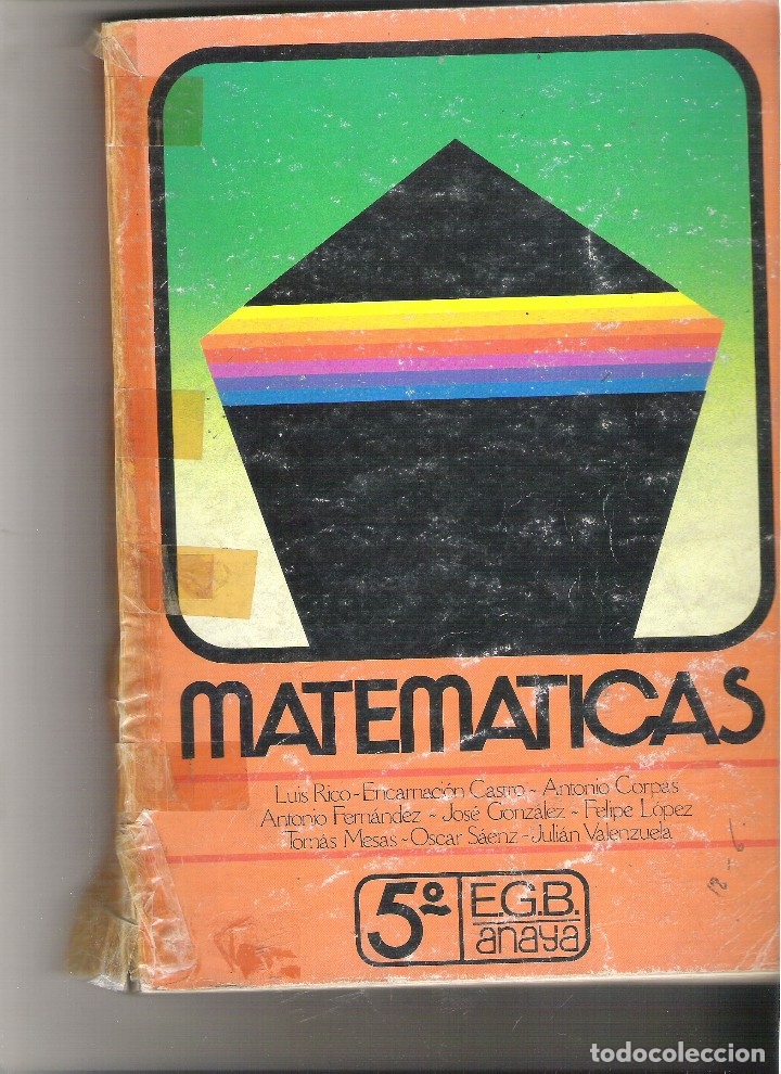 Libros de segunda mano: 1 LIBRO TEXTO A&Ntilde;O 1984 - 5 EGB - E.G.B - MATEMATICAS - ANAYA - Foto 1