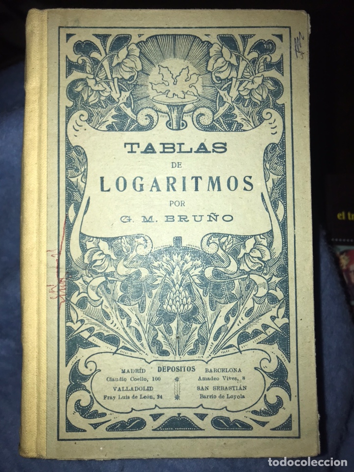 Libros de segunda mano: Tablas de logaritmos G. M. Bru&ntilde;o - Foto 1